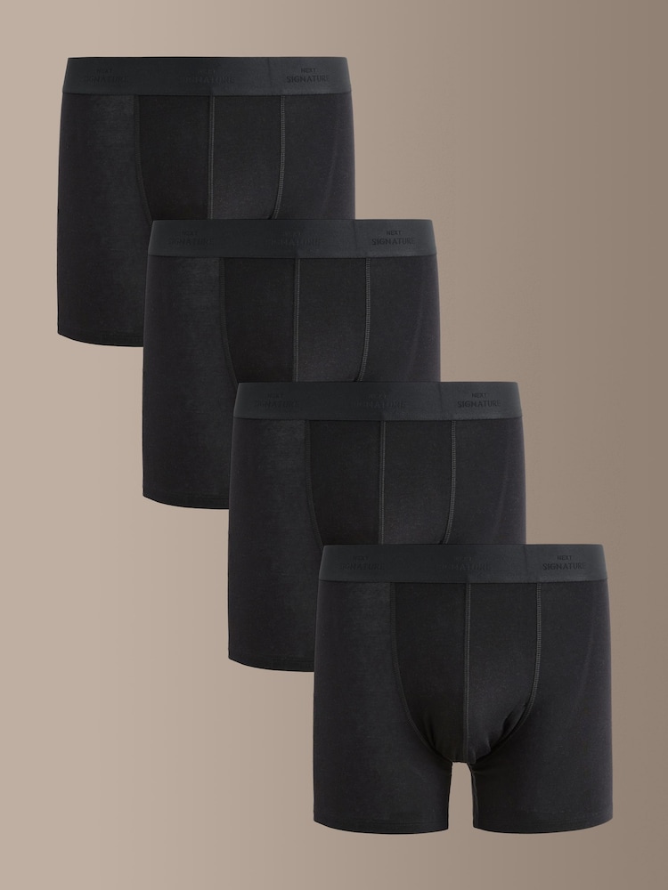 Black Lyocell - Signature Comfort 柔软内裤 - 9的图像1｝