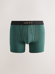 Green/ Red/ Blue Rich Colour Marl 5 Pack A-Front Boxers - Image 2 of 9