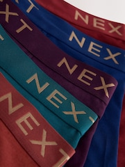 Red/Blue/Purple Rich 5 Pack A-Front Boxers - Image 9 of 10