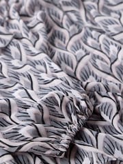Mint Velvet Grey Geometric Print Ruffle Blouse - Image 8 of 8