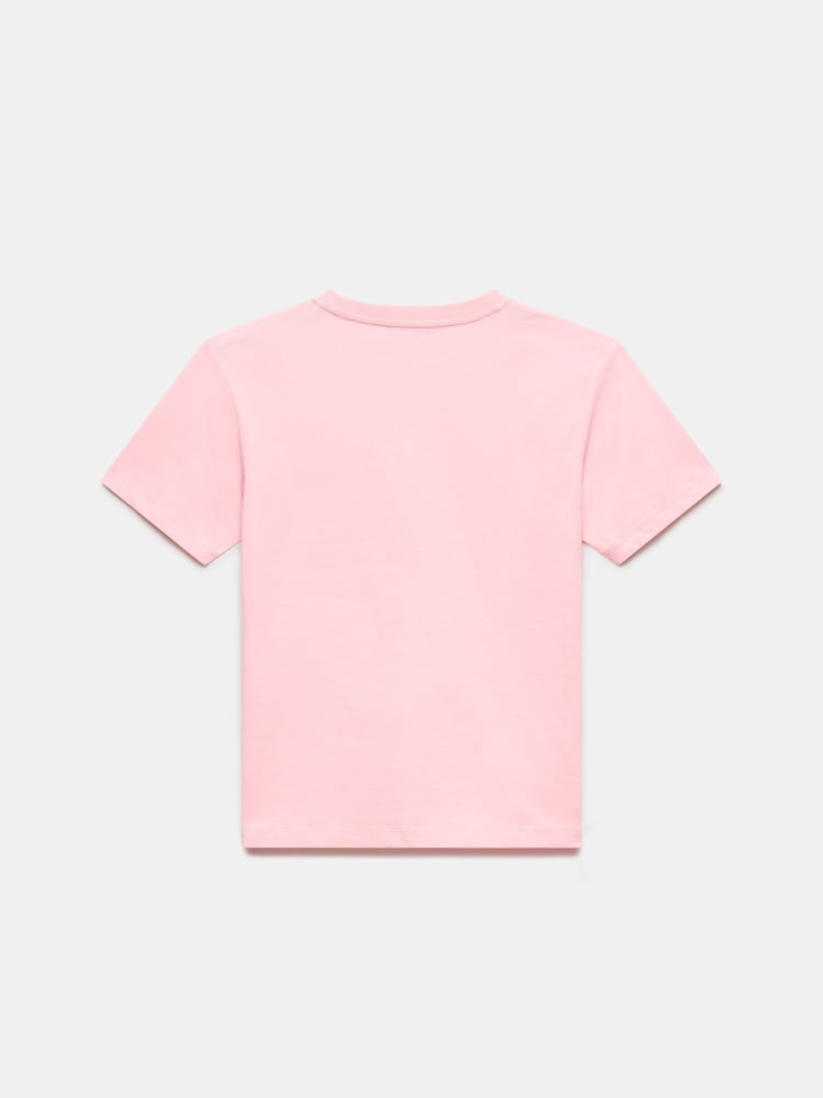 Mint Velvet Pink Graphic Print 100% Cotton T-Shirt - Image 6 of 7