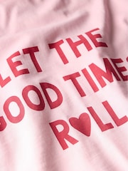 Mint Velvet Pink Graphic Print 100% Cotton T-Shirt - Image 7 of 7