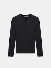 Mint Velvet Black Button Up Top - Image 6 of 8