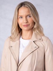 Lakeland Leather Cream Tarraby Biker Jacket - Image 2 of 7