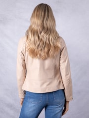 Lakeland Leather Cream Tarraby Biker Jacket - Image 5 of 7