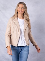 Lakeland Leather Cream Tarraby Biker Jacket - Image 6 of 7