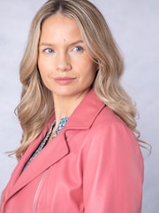 Lakeland Leather Pink Thornhill Leather Biker Jacket - Image 6 of 9