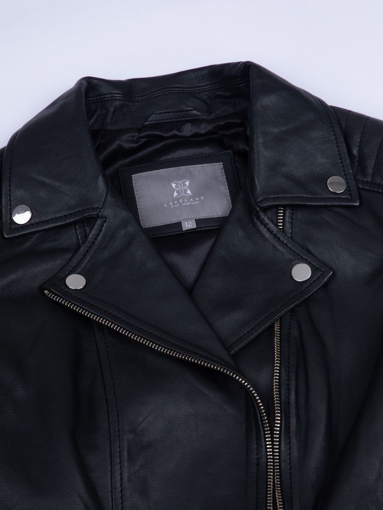 Lakeland Leather Black Tarraby Biker Jacket - Image 10 of 10