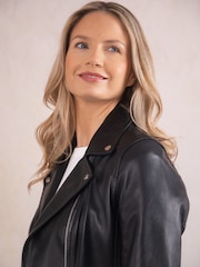 Lakeland Leather Black Tarraby Biker Jacket - Image 4 of 6