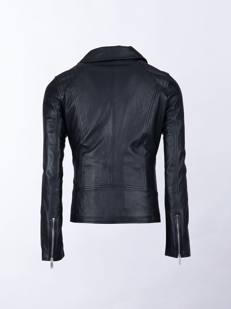 Lakeland Leather Black Tarraby Biker Jacket - Image 6 of 6
