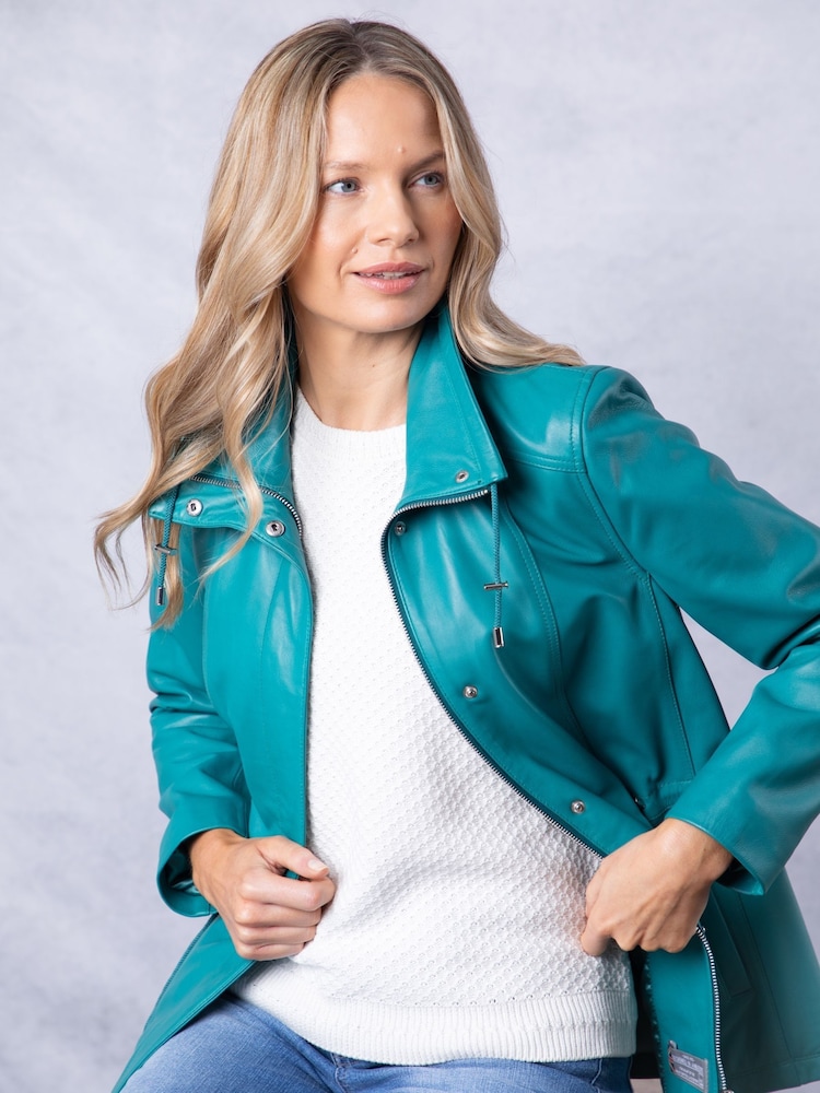 Lakeland Leather Teal Levens Leather Field Jacket - Image 1 of 9