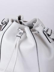 Lakeland Leather Ivory Crosby Bucket Bag - Image 5 of 7