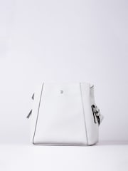 Lakeland Leather White Crosby Cross-Body Bag - Image 2 of 6