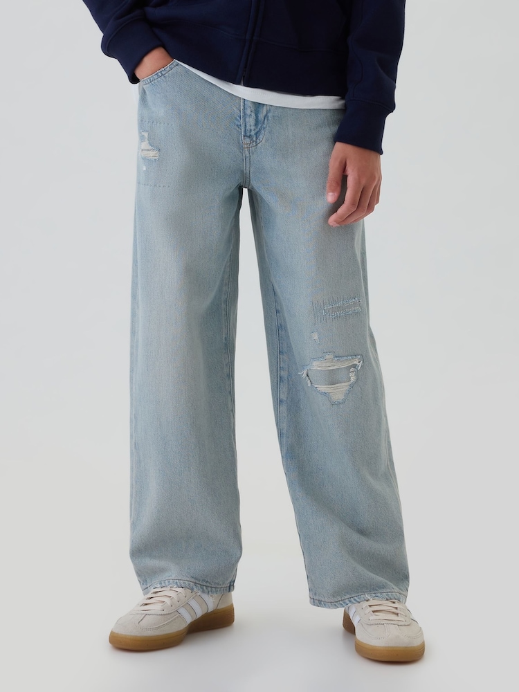 Gap Blue Distressed Baggy Jeans (5-13yrs) - Image 1 of 5