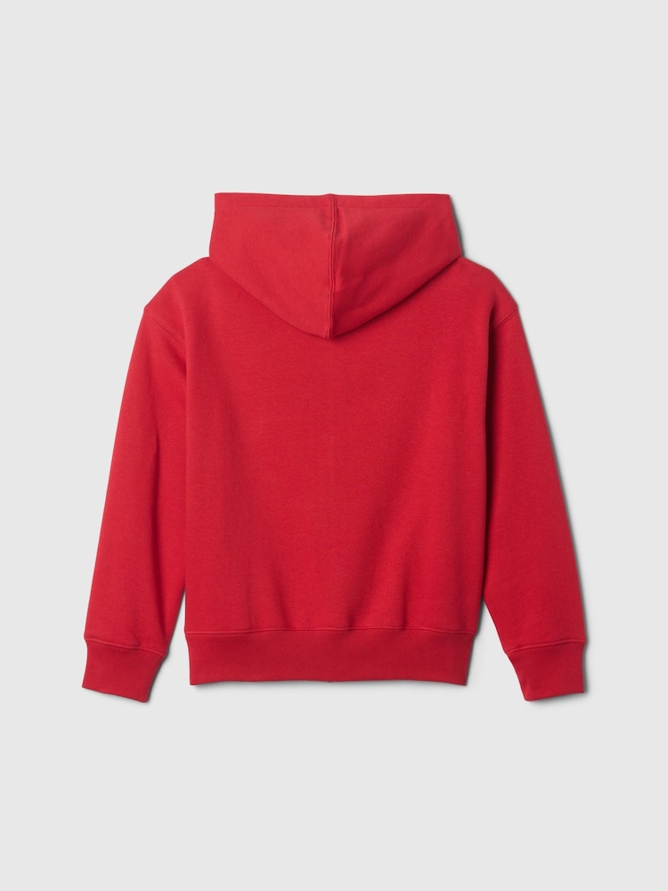 Gap Red Zip Up Vintage Logo Hoodie (4-13yrs) - Image 2 of 2
