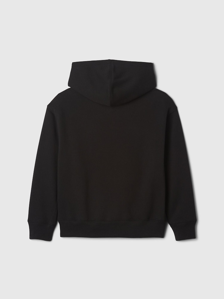 Gap Black Pullover Vintage Logo Hoodie (4-13yrs) - Image 2 of 2 Gap Black Pullover Vintage Logo Hoodie (4-13yrs) - Image 2 of 2