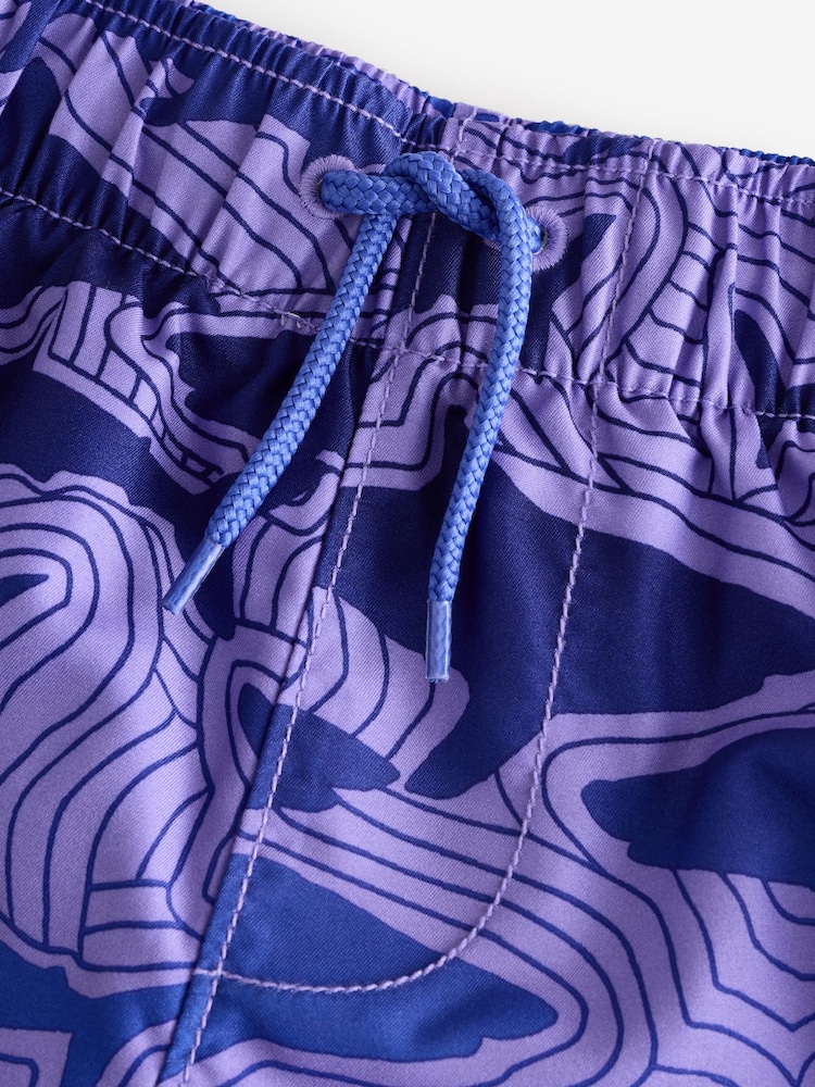 Gap Purple Drawstring Swimming Shorts (4-13yrs) - Image 4 of 4