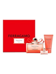 Salvatore Ferragamo Unica Women Eau de Parfum 100ml Body Lotion 50ml  Eau de Parfum 5ml Travel Spray Gift Set - Image 1 of 4