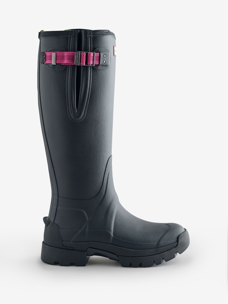 Hunter Navy Balmoral Tall Wellington Boots - Image 1 of 1 Hunter Navy Balmoral Tall Wellington Boots - Image 1 of 1