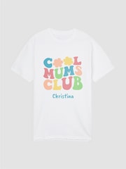 Personalised Cool Mums Club T-Shirt by Stitch Style - Image 1 of 3