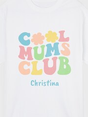 Personalised Cool Mums Club T-Shirt by Stitch Style - Image 3 of 3