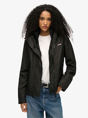 Superdry Black Hooded Mountain Windbreaker Jacket - Image 1 of 4