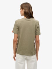 Superdry Green 100% Cotton Vintage Logo Tokyo Relaxed T-Shirt - Image 2 of 6
