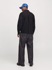 JACK & JONES Black Button Down Over Shirt - Image 3 of 7