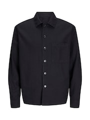 JACK & JONES Black Button Down Over Shirt - Image 7 of 7