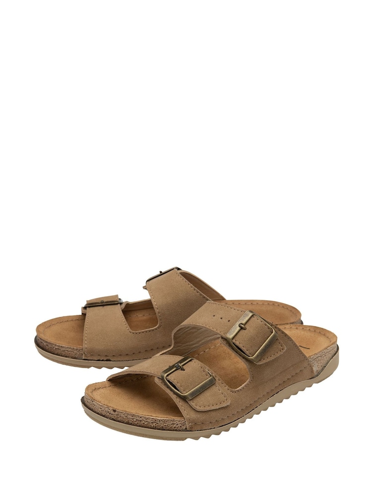Lotus Natural Open Toe Mule Sandals - Image 2 of 4