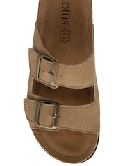 Lotus Natural Open Toe Mule Sandals - Image 4 of 4