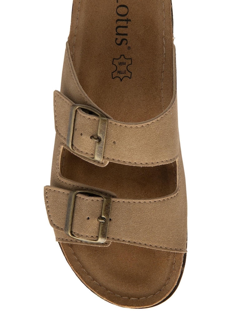 Lotus Natural Open Toe Mule Sandals - Image 4 of 4