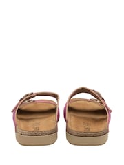 Lotus Pink Open Toe Mule Sandals - Image 3 of 4