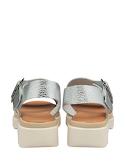 Lotus Silver Leather Strappy Sandals - Image 3 of 4