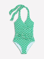Grün - Boden Levanzo Badeanzug mit Raffung und Neckholder - Bild 5 von 5