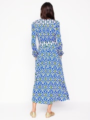 Boden Blue Lily Long Sleeved Midi Dress - Image 3 of 6