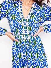 Boden Blue Lily Long Sleeved Midi Dress - Image 4 of 6
