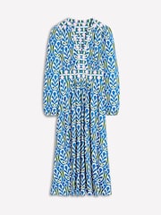 Boden Blue Lily Long Sleeved Midi Dress - Image 6 of 6