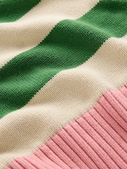 Boden Green Lucinda 100% Cotton Striped Jumper - Image 6 of 6