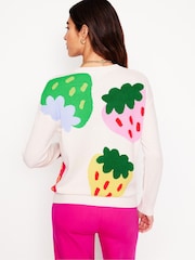 Boden White Lydia Cashmere Jumper - Image 3 of 6