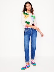 Boden White Lydia Cashmere Jumper - Image 5 of 6