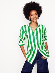 Boden Green Sadie Relaxed 100% Cotton Shirt - Image 1 of 4
