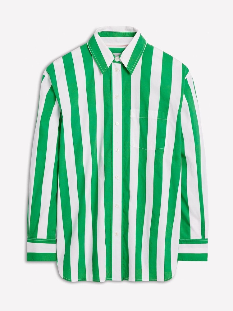 Boden Green Sadie Relaxed 100% Cotton Shirt - Image 4 of 4