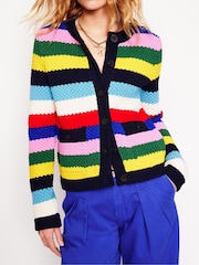 Boden Blue Libby Knitted Jacket - Image 3 of 8