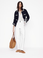 Boden White Primrose Patch Pocket Trousers - Image 1 of 6