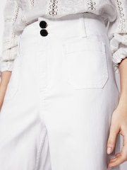 Boden White Primrose Patch Pocket Trousers - Image 2 of 6