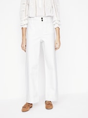 Boden White Primrose Patch Pocket Trousers - Image 3 of 6