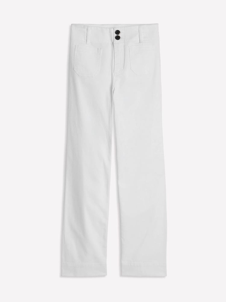 Boden White Primrose Patch Pocket Trousers - Image 6 of 6