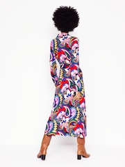 Boden Blue Marcia Jersey Midi Shirt Dress - Image 3 of 7