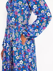 Boden Blue Maeve Trim Jersey Midi Dress - Image 3 of 4